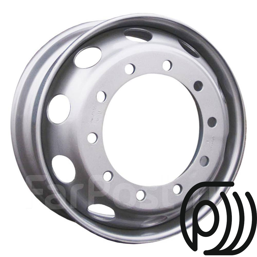 грузовой диск accuride wheels m20 6.75*19.5 8*275 et136 d221 silver (195-3101012-01) 